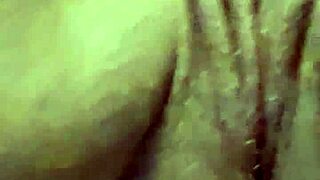 Ebony milf with big tits self-pleases her big ass in homemade video!