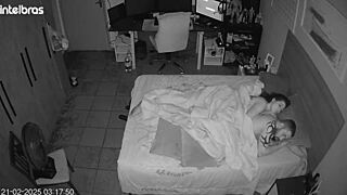 in the bedroom they acted wildly and pretended to forget the camera was recording their intense encounter