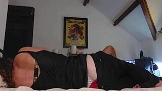 White slut in satin tanga doggystyle pov deepthroat and rimming 😍