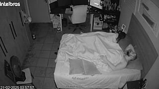 in the bedroom they acted wildly and pretended to forget the camera was recording their intense encounter