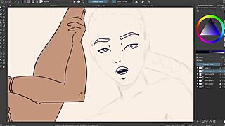 Look At That Ebony Big Titties Speed Paint!