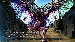 Bound women with big tits experience double penetration in bedroom.