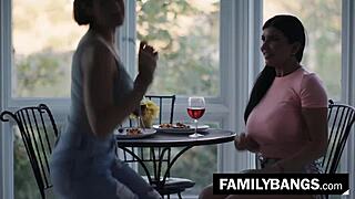 Gorgeous Milf Shows Lesbian Pussy to Ex-Husband's Sister