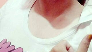 Aurora Estelar Shows Her Huge Natural Tits in Shower