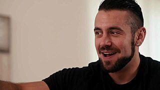 redhead goddess angel takes thick cock deep in casting blowjob