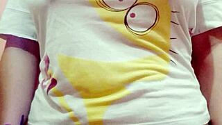 Aurora Estelar Shows Her Huge Natural Tits in Shower