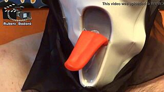 A chubby milf at halloween has sex with mr rola and gauchito.