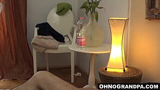 Daisy Lee Gives Older Guy Deepthroat Blowjob And Cum In Mouth