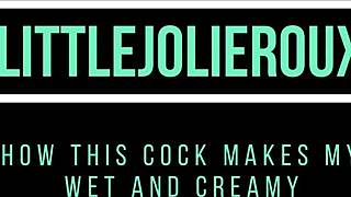 watch how this big cock makes my tight pussy so wet and creamy for you