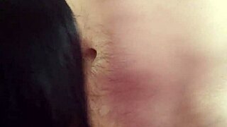 girlfriend gives deepthroat blowjob and swallows cum