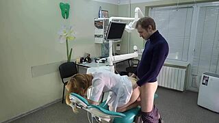 I fucked the doctor in doggy style in the office, then cowgirl, and she sucked me off with a facial 😅