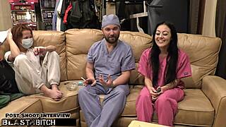 Tampa Blast Dominates Blaire Celeste In Hospital Fetish Scene With Deepthroat And Cumshot