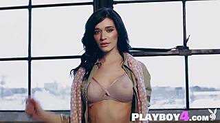 Morgan Hovanek Poses Naked in Sexy Lingerie, Showing Perfect Body