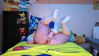 I, as a chubby femboy, jerk my cock until I cum