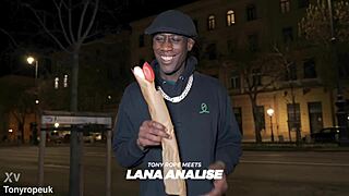 i met lana analise for wet anal teasing with feet