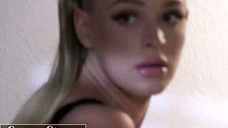 Emma Mix orgasms as Ember Snow licks her shaved pussy!