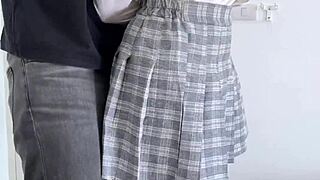 she loves to be tied up while giving blowjob, cute tied up cumshot blowjob moaning deepthroat beautiful facial couple teen 18+