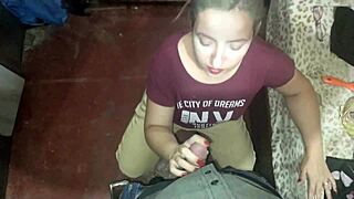 Naughty Sister-In-Law Helps With Household Tasks