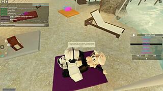 New Zealand girl bent over for anal doggystyle and ass shaking