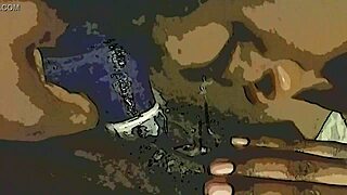 Dildo Tongue Tag Team On Ebony Pussy 😈