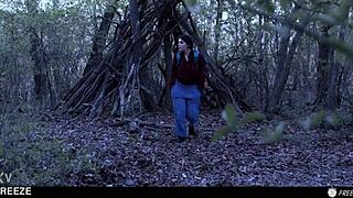 valentina nappi hikes and gets bent over by native guy, licking and cumming in mouth