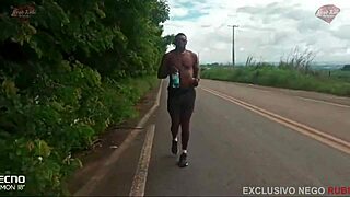 Big Black Cock Fucks Cuckold Wife in Woods