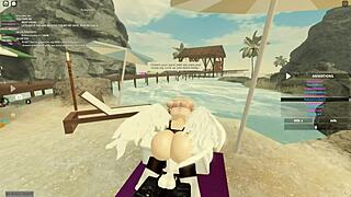 New Zealand girl bent over for anal doggystyle and ass shaking