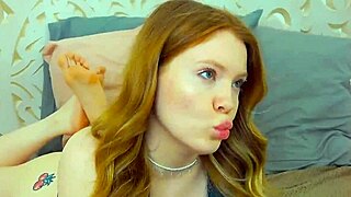 Sexy Redhead Wandy Hill Seductively Types And Teases In Lingerie