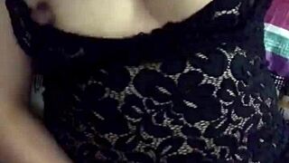 Julia soto boldly masturbates in black lingerie