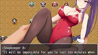 Femdom mistress gives footjob and handjob in tower of alfimia part 3