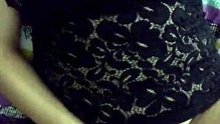 Julia soto boldly masturbates in black lingerie