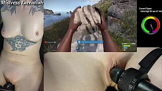 Goth Gamer Girl Mistress Streams Naked in Rust Part 1