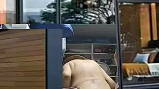 Zea812 update features barefoot transsexual in retro homemade crossdressing scene