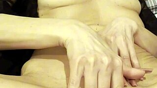 wife reaches orgasm through oiled massage and solo masturbation