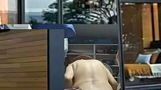 Zea812 update features barefoot transsexual in retro homemade crossdressing scene