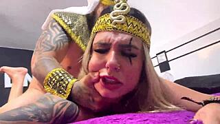 I felt his cock pulsing inside me as he cums in my pussy and ass