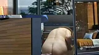 Zea812 update features barefoot transsexual in retro homemade crossdressing scene