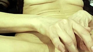 wife reaches orgasm through oiled massage and solo masturbation