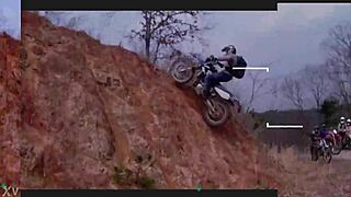 Japanese Yz250fx Motorcycle Model Features Asian Design Elements