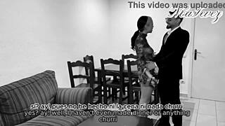 Her husband punishes unfaithful wife with hard fucking, dirty talk, and spitting