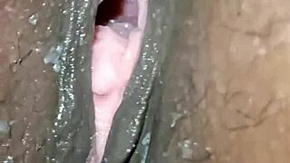 Stepfather with cute teen girl in family scene