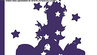 Palutena rides with big tits bouncing in this hentai anime scene