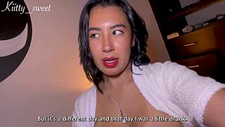 i had two drinks and ended up fingering my cute latina pussy to a squirting orgasm solo