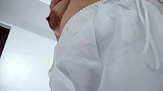 Horny babe, can you stop these orgasms with chubby cheeks?