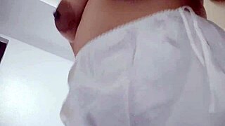 Horny babe, can you stop these orgasms with chubby cheeks?