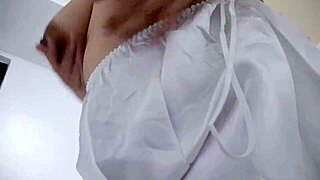 Horny babe, can you stop these orgasms with chubby cheeks?