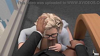 Busty JEWISH SECRETARY SUCKS AND FUCKS HER BLACK BOSS