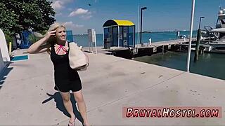 blonde having sex in dressing room with big tits domination