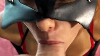 this heels-wearing redhead girlfriend seduces with her petite body and swallows cum in the bedroom