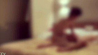 Japanese Couple Watches Fireworks During Countdown